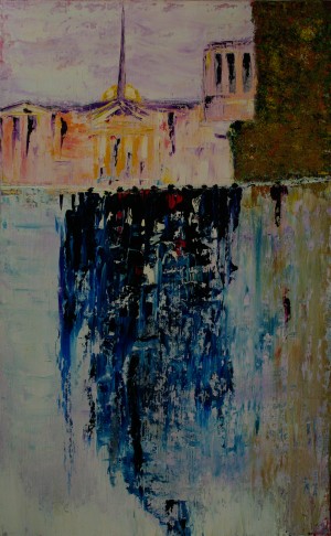 City ​​after rain 2012, 75x125cm by Vetrof Alik